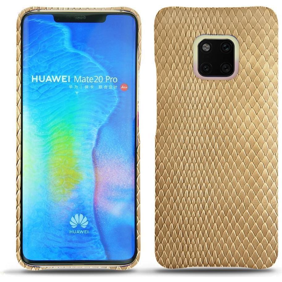 Noreve Lederschutzhülle (Huawei Mate 20 Pro), Smartphone Hülle, Beige