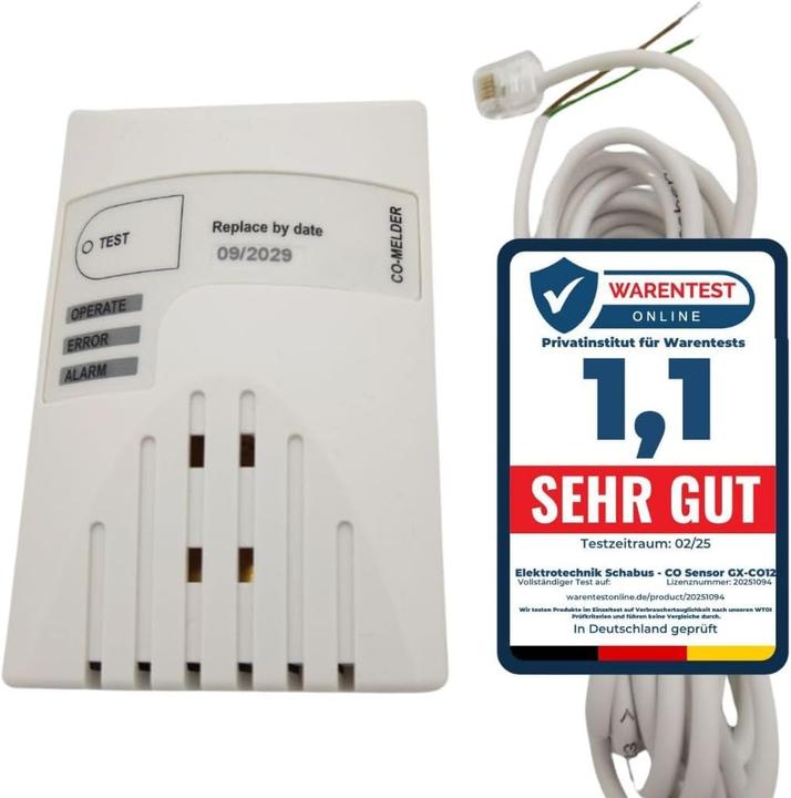 Produktbild Schabus Kohlenmonoxid-Melder GX-CO12 n