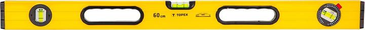 Actual product image Topex aluminum spirit level type 600 60 cm 3 bottles 29C602 (60 cm)