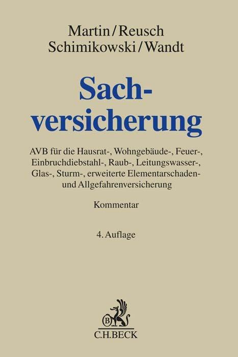 Produktbild Sachversicherung (Deutsch, Anton Martin, Manfred Wandt, Peter Reusch, Roland Rixecker, Ulf Hoenicke, 2022)
