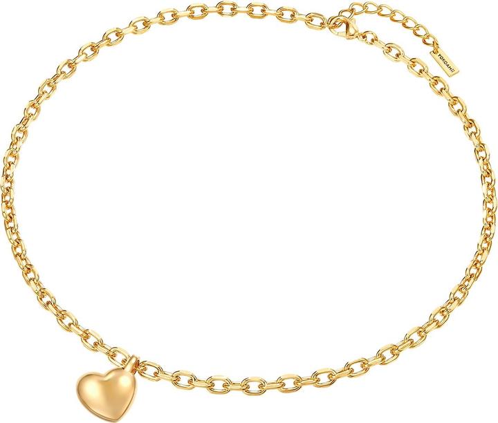 Image du produit Yokoamii Femme métal or jaune 45,0 cm chaîne de base + 5,0 cm extension - 30218 (Alliage de métal 100%., 45 - 50 cm)