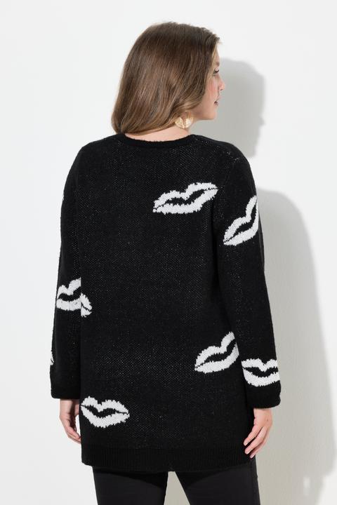 Produktbild Miamoda Pullover, Straight Fit, Kussmünder, V-Ausschnitt (60)