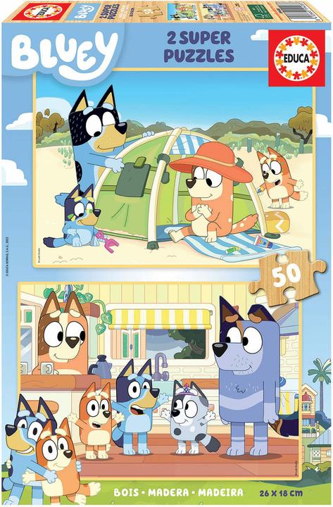 Immagine prodotto Educa Bluy 2 X 50, Legno (50 pezzi)