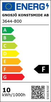 Energy Label Konstsmide LED light chain Micro, 400 LED, 27.9 m, outdoor (0.25 m)