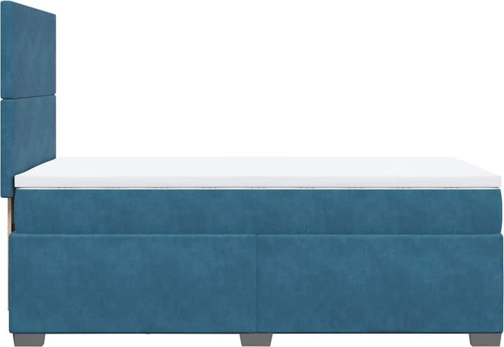 Actual product image vidaXL Bo x spring bed with mattress 200 x 200 cm velvet (200 x 200 cm)