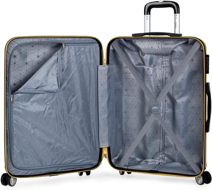 Actual product image Itaca Rigid Suitcase Set with 4 Wheels and Combination Lock