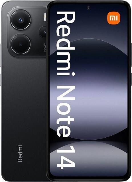 Productafbeelding Xiaomi Redmi Note 14 (256 GB, Middernachtelijk zwart, 6.67", Hybride dubbele SIM, 4G)