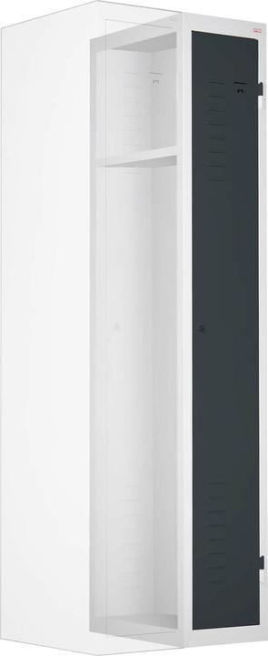 Actual product image Stier Anbauelement für Garderobenspind 1800x300x500mm anthrazitgrau (30 cm, 0.18 cm)