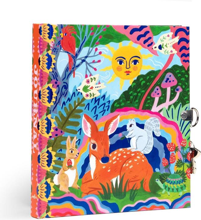 Eeboo - Diary with Lock - Fawn & Sun (EBLD835) (Righe, Copertina rigida)