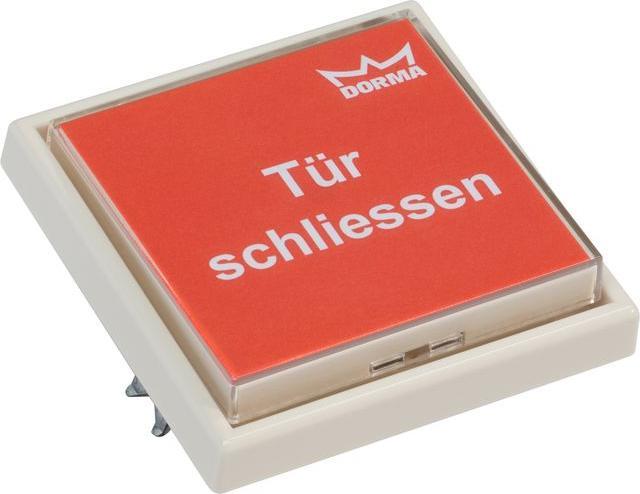 Actual product image Dormakaba Flush-mounted push-button HT UP white 82x82x18 mm