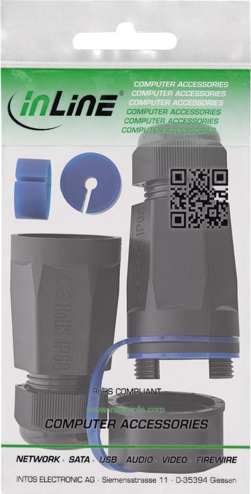 Actual product image InLine ® Kabelverbinder Leergehäuse RJ45 Keystone, IP68, mit Deckel