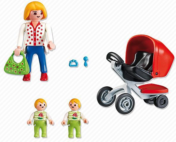 Produktbild Playmobil Zwillingskinderwagen (5573, Playmobil City Life)