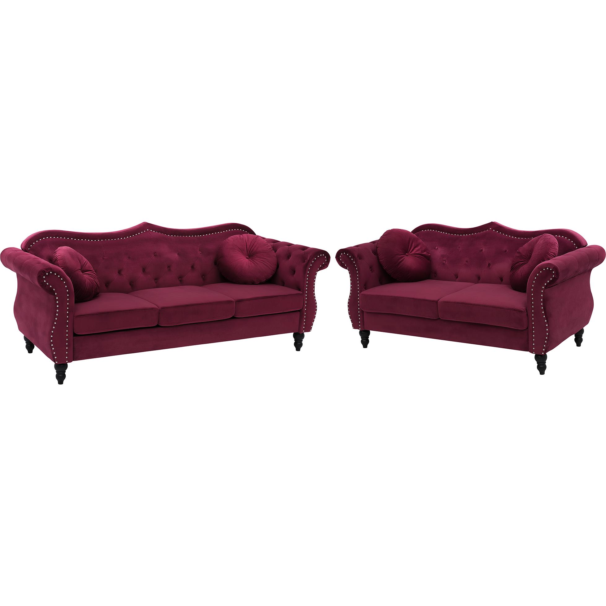 Beliani, Sofa, Skien (5-Sitzer)