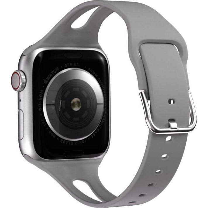 Thumbnail - Strap-it Silikonband (Silikon, Apple Watch), Uhrenarmband, Grau