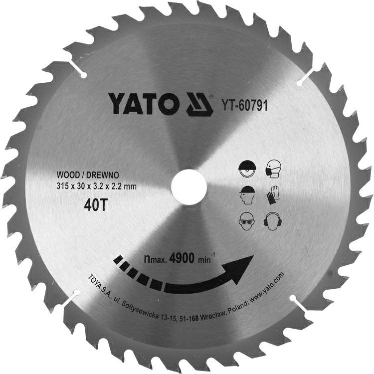 Yato, Sägeblatt, PIŁA TARCZ.WID. 315*40*30 60791