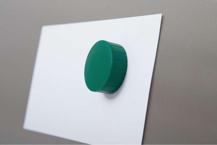Actual product image Maul Round magnet solid 38 mm 2.5 kg adhesive force 10 pieces green