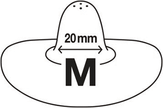 Actual product image NUK Breast caps to protect sensitive nipples, size M, 2 pieces, incl. protective box (One size)