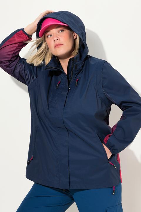 Produktbild Ulla Popken 2-in-1-Funktionsjacke, wasserabweisend, Ärmel anbnehmbar (56)