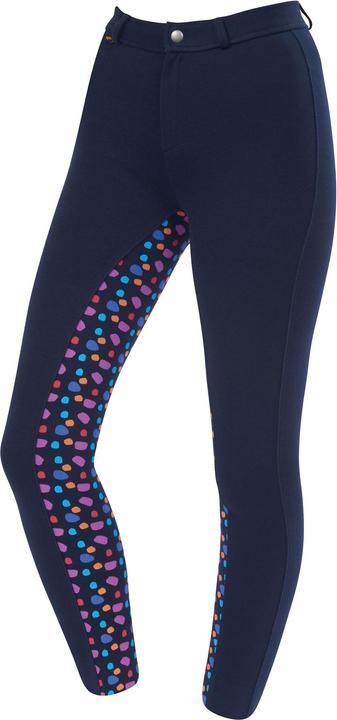 Navy, navy spot print