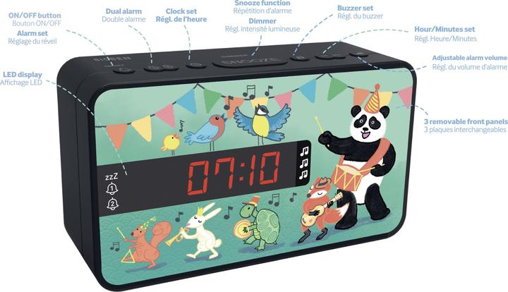 Actual product image Bigben Dual Alarm Clock R16 - Stories