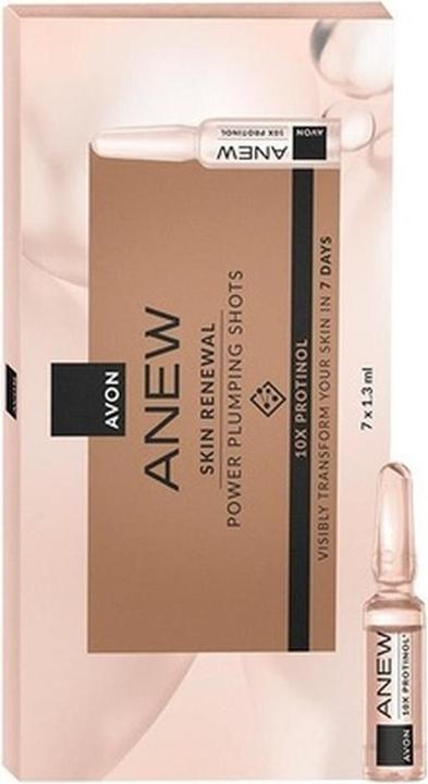 Actual product image Avon Anew Skin Renewal Power Plumping Shots 7 Ampoules 1.3ml (1.30 ml)
