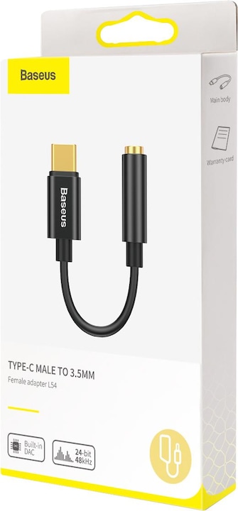 Actual product image Baseus L54 (USB Type C, 3.5mm jack)