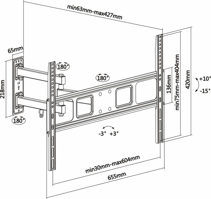 Produktbild Aisens WT70TSLE-021 (Wand, 70", 35 kg)
