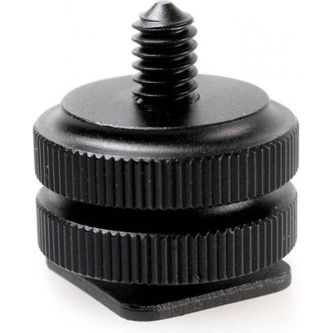 Caruba Adattatore per slitta flash Slitta flash universale > filettatura maschio da 1/4 di pollice (Adattatore per unità flash), Accessori per flash