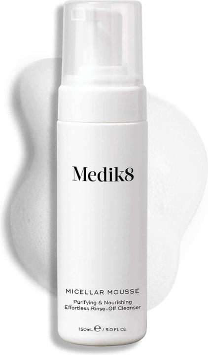 Actual product image Medik8 Micellar Mousse Face Wash Makeup Remover 150ml (Cleansing mousse, 150 ml)