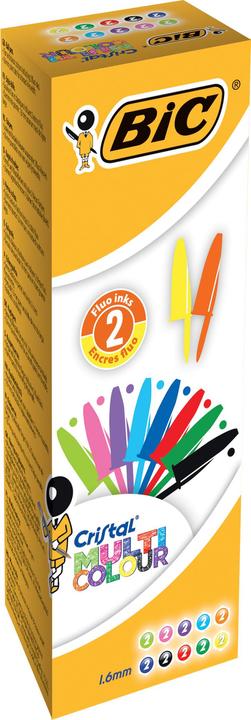Produktbild Bic Kugelschreiber ® Cristal® Multicolor, 0,6 mm, sortiert (Sortiert, 20 x)