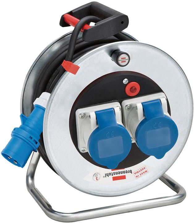 Productafbeelding Brennenstuhl Kabeltrommel Garant SK 240, 2x CEE-contactdozen 230V/16A, CEE-stekker 230V/16A, kabel 20m H07RN-F (20 m, 2.50 mm²)