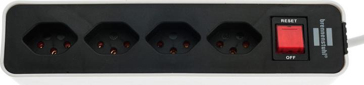 Actual product image Brennenstuhl Bremounta 4-way with switch *CH* (4 x, Type 13, 3 m)
