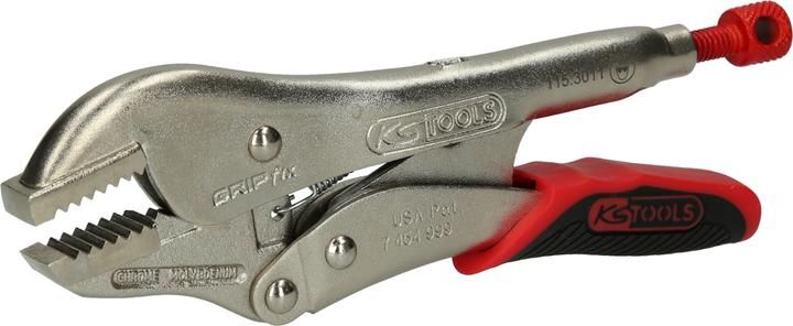 Produktbild KS Tools Gripzange mit Easy-Release, gerade Backen (175 mm)