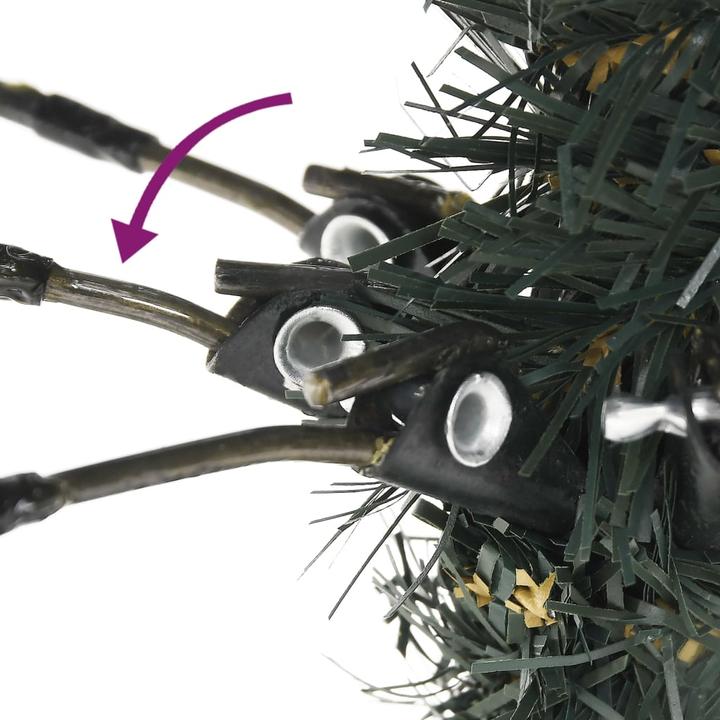 Actual product image vidaXL Künstlicher Weihnachtsbaum Tannenbaum Christbaum Kunstbaum 300 LEDs 180cm (180 cm)