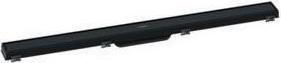 Actual product image hansgrohe Shower channel RainDrain Match, with height-adjustable frame 900mm, matt black (900 mm)