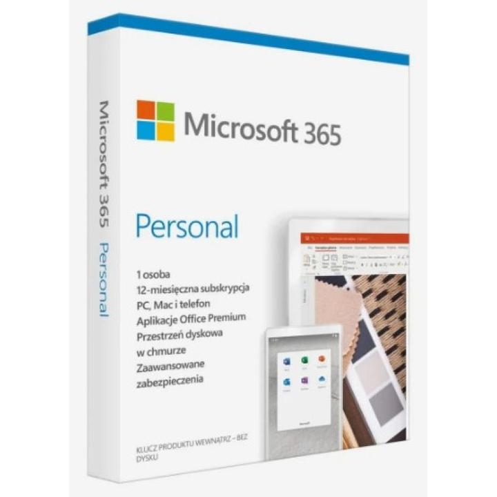 Actual product image Microsoft 365 Personal PL (1 osoba. 5 urządzeń  12 miesięcy wersja fizyczna Polska) (EP2-32454) (1 User, 12 months)