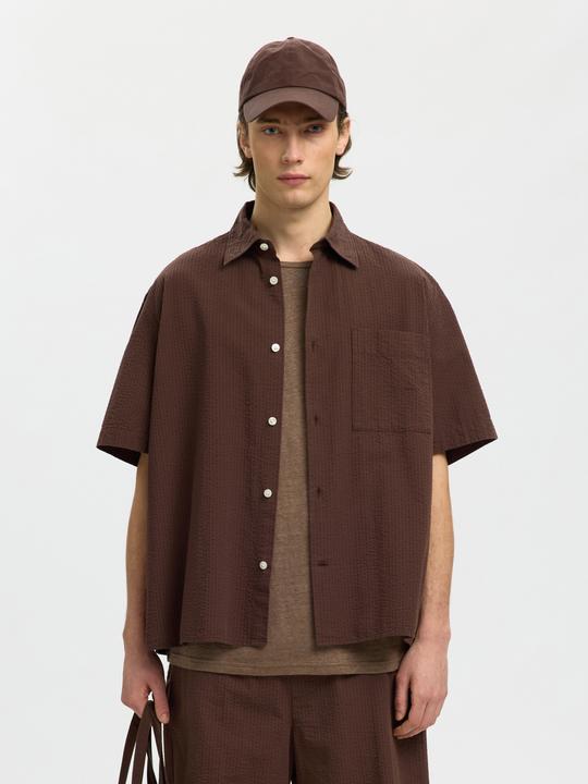 Immagine prodotto Selected Kurzärmeliges Seersucker Hemd (XL)