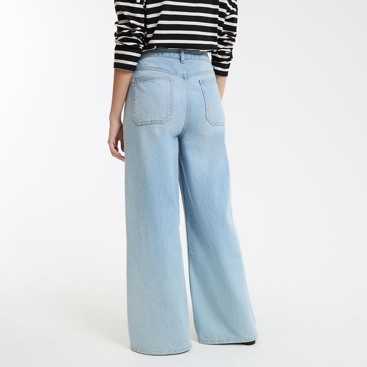 Actual product image La Redoute Collections Extra-wide high-waist jeans (Frequency band 38 (2600 MHz))