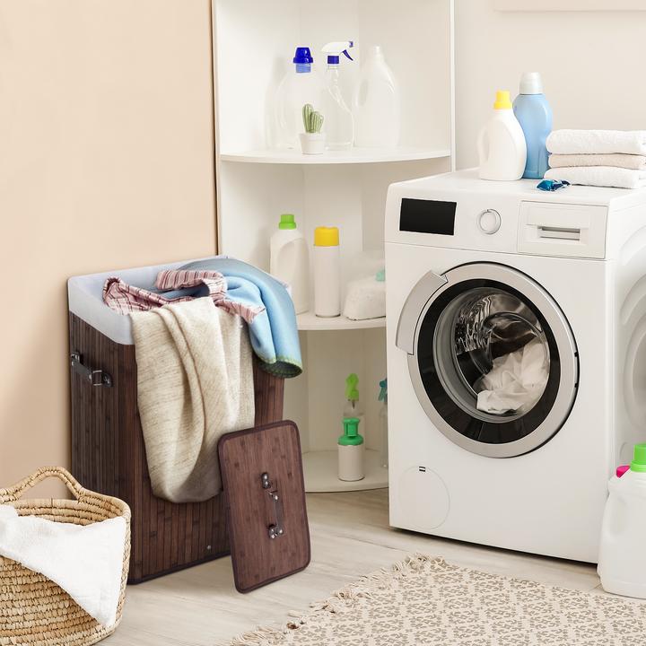 Produktbild Homcom Wäschekorb mit 2 Tragegriffen (72 l)