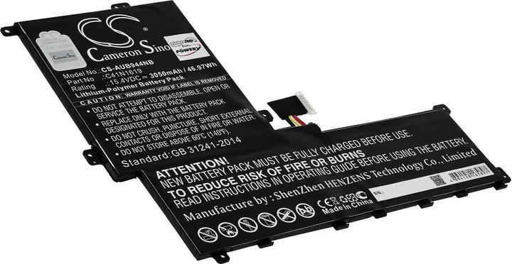 AccuCell Batterie compatible avec l'ordinateur portable Asus B9440UA-XS51, B9440UA-GV9103T, type C41N1619 et (3050 mAh)