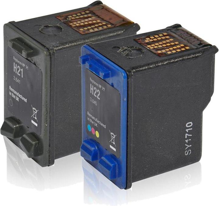 Actual product image Inkadoo Multipack compatible with HP SD367AE / 21+22 contains 2x ink cartridge (FC)