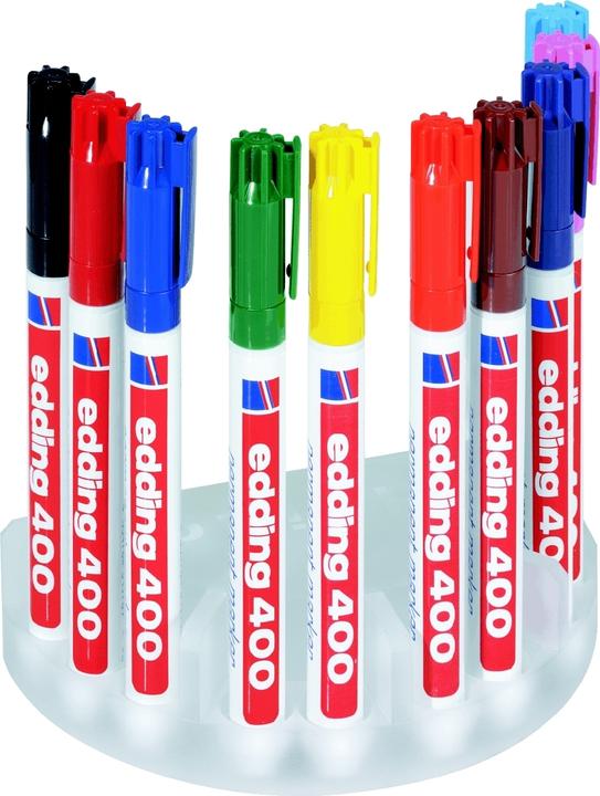 Gelb, Rot, Blau, Rosa, Grün, Braun, Hellblau, Orange, Violett, sortiert schwarz