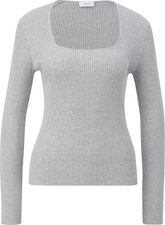 Immagine prodotto S.Oliver Strickpullover Gerippter Strickpullover aus Viskosemix (42)
