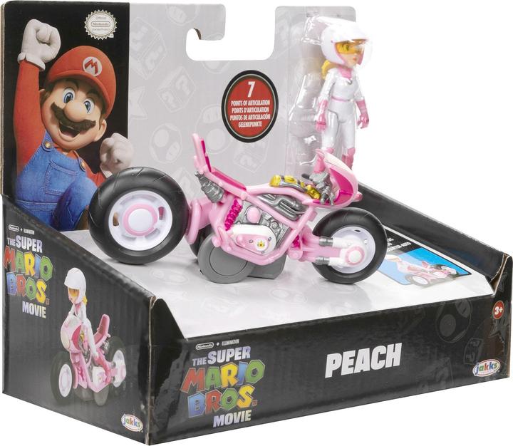 Actual product image Jakks Pacific Super Mario Movie - Figure w/ Kart - Peach (6 cm) (417694)