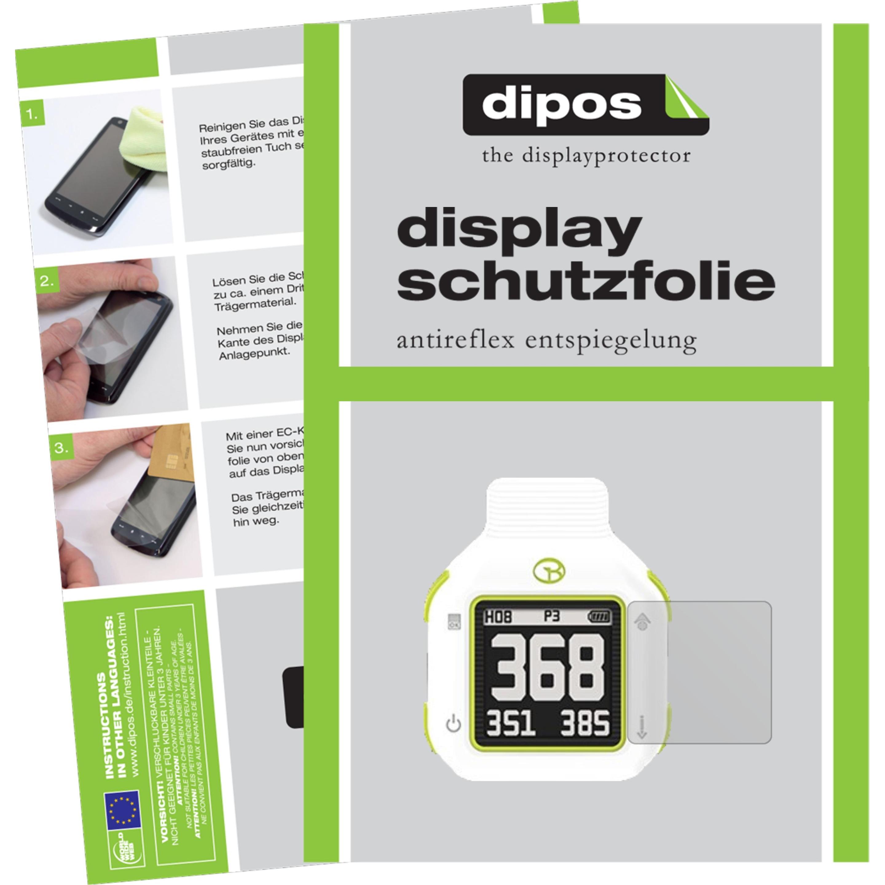Dipos Displayschutzfolie Antireflex, Smartwatch Schutzfolie, Transparent