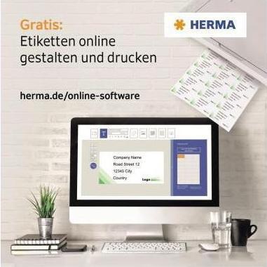 Actual product image HERMA Removable A4 file labels