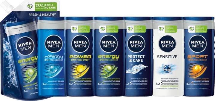 Actual product image NIVEA Men Pflegedusche Energy ref 500 ml (500 ml)