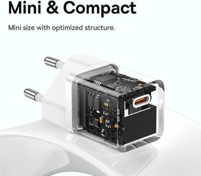 Produktbild Baseus Mini wall charger GaN5 30W (white) (30 W, 1 Port)