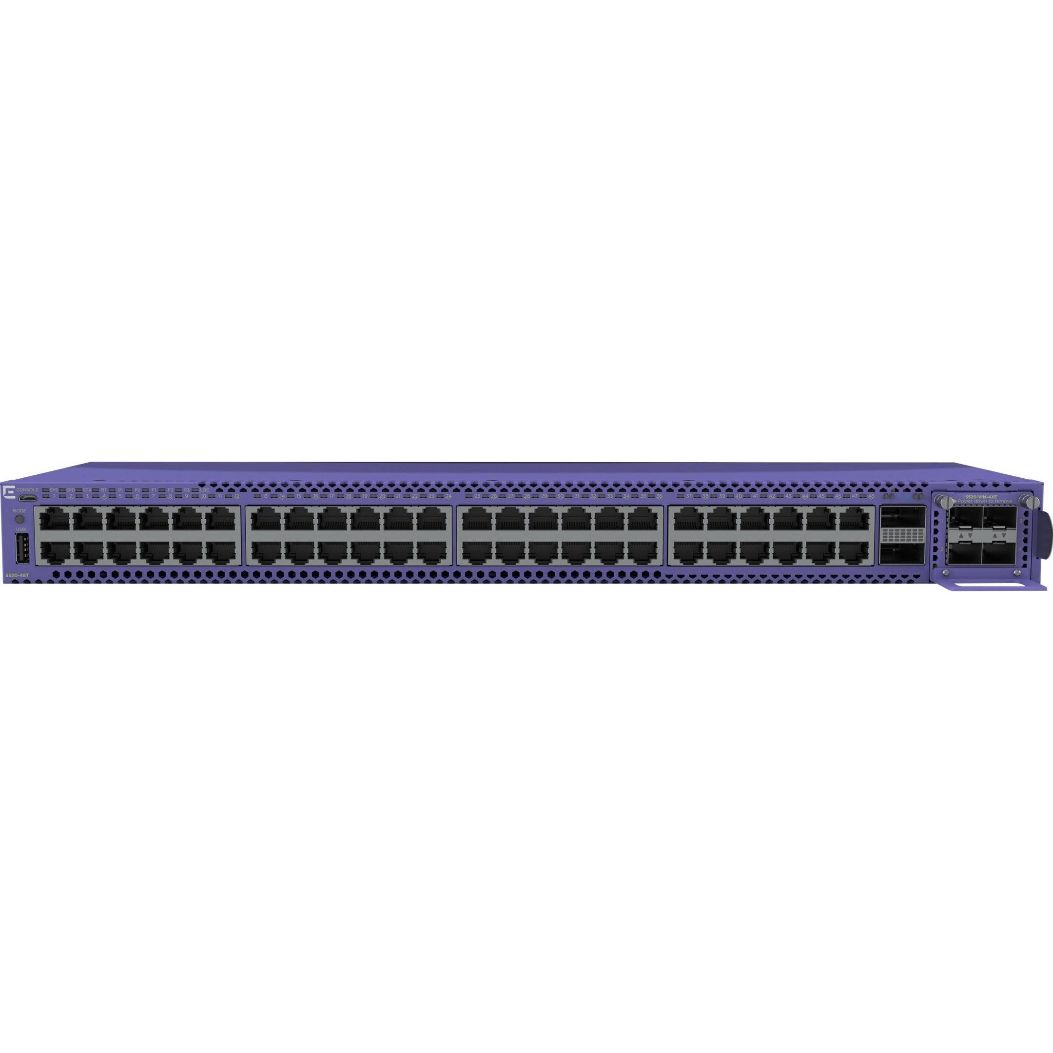 Extreme Networks 5520, L2/L3, Gigabit Ethernet (10/100/1000), Vollduplex, Rack-Einbau, 1U (50 Ports), Netzwerk Switch, V...
