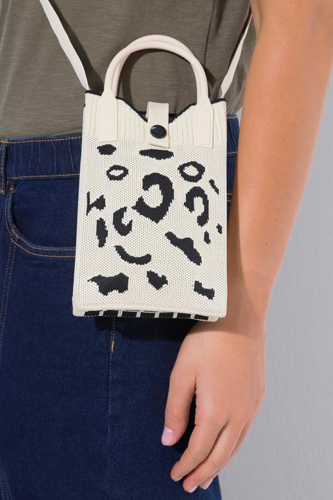 Immagine prodotto Ulla Popken Borsa con fantasia leopardata e bottone automatico